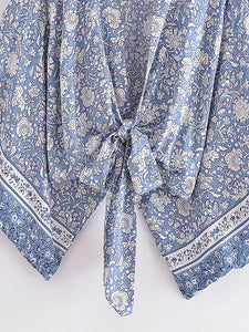 Bohemian Kimono, Boho Bikini Cover-ups,Porcelain Print