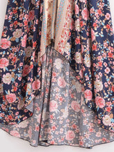 Load image into Gallery viewer, Wild Floral ,Open Back,Strapless Boho Dress
