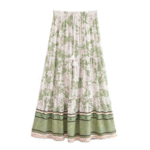 Load image into Gallery viewer, Floral Print, Beach Bohemian Skirt,Boho Skirt
