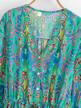 Load image into Gallery viewer, Wild Floral Print,Bohemian Mini Dresses ,Holiday Boho Dress
