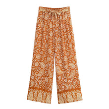 Load image into Gallery viewer, Floral Print ,Wide Leg Pants ,Boho Pants

