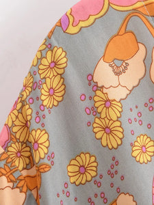 Wild Floral Print ,Short Kimono ,Bikini Cover-ups