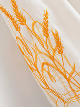 Load image into Gallery viewer, Wheat Embroidered, Linen Cotton Blouse,Lace-up Tassel Loose Boho Shirt
