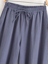Load image into Gallery viewer, Sun Moon Embroidery Linen Cotton Bloomers Baggy Pants Yoga Trousers
