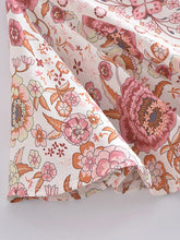 Load image into Gallery viewer, Green Wild Floral-Wrap Boho Mini Dress

