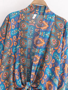 Boho Short Robe ,Bikini Cover Up