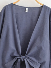Load image into Gallery viewer, Star Moon Embroidery Short Bohemian Kimono Ruffles Flare Sleeves
