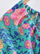 Load image into Gallery viewer, Floral Print ,Beach Sleeveless Crop Tops, Bohemian Ruffles Camis
