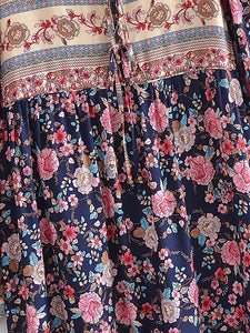Multi Floral Print , Beach Bohemian , Boho Dress