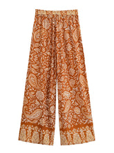 Load image into Gallery viewer, Floral Print ,Wide Leg Pants ,Boho Pants
