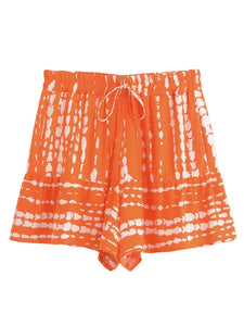 Wild Floral Print ,Short Pants with Pockets, Boho Shorts