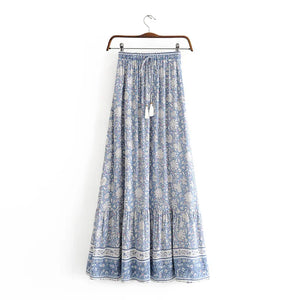 Floral Print, Beach Bohemian Skirt,Boho Skirt