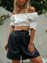 Load image into Gallery viewer, Solid Linen Cotton Shorts,Boho Shorts

