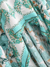 Load image into Gallery viewer, Floral Print,High Low Bohemian Skirt,Boho Skirts
