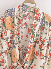 Load image into Gallery viewer, Bohemian Kimono, Boho Bikini Cover-ups,Yellow Floral

