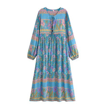 Load image into Gallery viewer, Wild Flower ,Beach Bohemian Maxi Dress, Boho Dress
