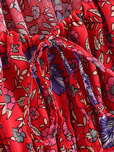 Load image into Gallery viewer, Floral Print ,Beach Sleeveless Crop Tops, Bohemian Ruffles Camis
