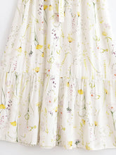 Load image into Gallery viewer, Floral Print Maxi Dress Turn down Collar Beach Dresses
