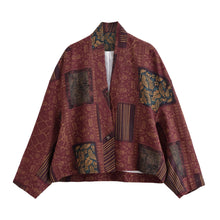 Load image into Gallery viewer, Linen Cotton ,Flowers Outwear Bohemian Jackets,Street Outerwear
