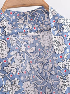 Bohemian Kimono, Boho Bikini Cover-ups,Porcelain Print
