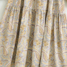 Load image into Gallery viewer, Women Floral Print  Tiered Long Dress Bohemian Beach Maxi Dress
