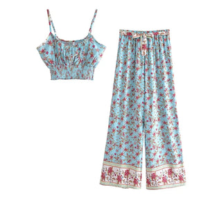 Two Piece Outfits, Tops and Pants ,Boho Sets