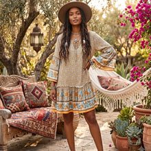 Load image into Gallery viewer, Mini Dress, Boho Sundress,Bohemian Cover-ups
