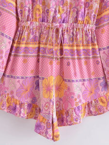 Boho Playsuits,Beach Jumpsuits,Bohemian Playsuits