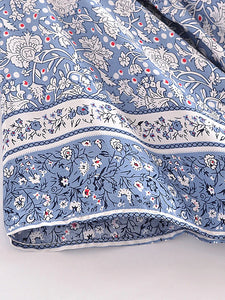 Bohemian Kimono, Boho Bikini Cover-ups,Porcelain Print