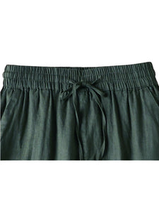 Solid  Linen Cotton ,Bohemian Pants