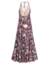 Load image into Gallery viewer, Wild Floral ,Open Back,Strapless Boho Dress
