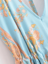 Load image into Gallery viewer, Wild Floral ,Open Back,Strapless Boho Dress

