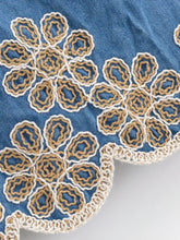 Load image into Gallery viewer, Denim Floral Embroidery ,Suspender Vest ,Sequin Waistcoat Streetwear
