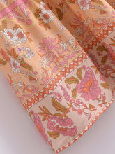 Load image into Gallery viewer, Pink Floral Print ,Beach Bohemian Skirt,Boho Skirts
