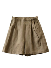 Load image into Gallery viewer, Solid Linen Cotton Shorts,Boho Shorts
