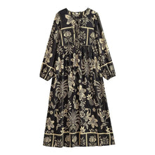 Load image into Gallery viewer, Floral Print Maxi Dress  Elegant Holiday Beach Dress
