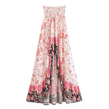 Load image into Gallery viewer, Floral Print, Irregular Sexy High Low , Boho Maxi Skirts
