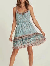 Load image into Gallery viewer, Mini Dress, Boho Sundress,Floral Print
