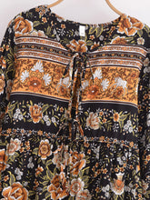 Load image into Gallery viewer, Boho Dress, Bohemian Maxi Dress,Multi Floral print
