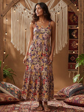 Load image into Gallery viewer, Beach Bohemian Dresses ,Boho Maxi Dress Robe
