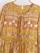 Load image into Gallery viewer, Boho Dress, Bohemian Maxi Dress,Multi Floral print
