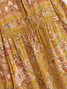 Boho Dress, Bohemian Maxi Dress,Multi Floral print