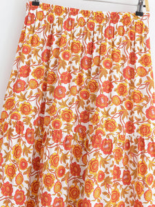 Boho Skirt, Maxi Skirt, Bohemian Wild Flower