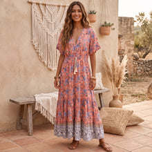 Load image into Gallery viewer, Bohemian Maxi Dresses,Tassel Boho Dress

