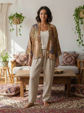 Load image into Gallery viewer, Linen Cotton ,Flowers Outwear Bohemian Jackets,Street Outerwear
