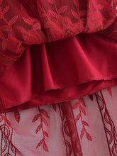 Load image into Gallery viewer, Red Lace ,Wedding Dress , Boho Dress

