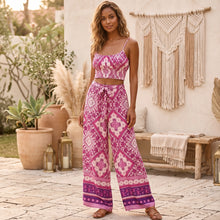 Load image into Gallery viewer, Boho Sets, Long Pants and Tops, Wild Flower
