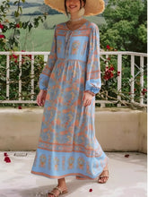 Load image into Gallery viewer, Bohemian Maxi Dress,Boho Robe Kaftan
