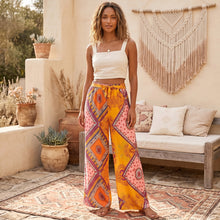 Load image into Gallery viewer, Multi Floral Print ,Bohemian Pants ,Boho Pant
