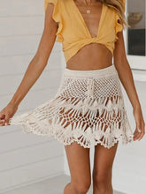Load image into Gallery viewer, Crochet Skirt,Bohemian Mini skirts,Boho Skirts
